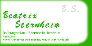beatrix sternheim business card